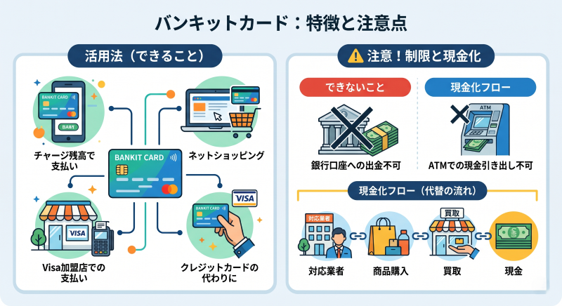 バンキットカード現金化はできる?