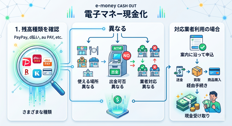 電子マネー現金化についての仕組み