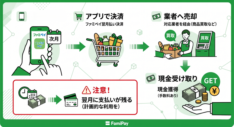 ファミペイ現金化はできる？