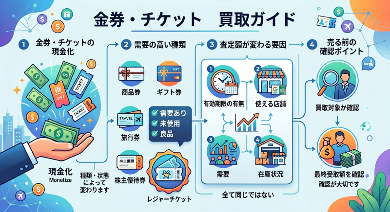 金券・チケットは買取できる？