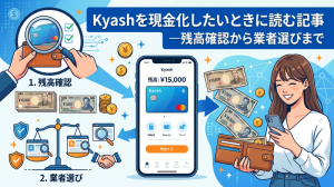 Kyashを現金化したいときに読む記事―残高確認から業者選びまで