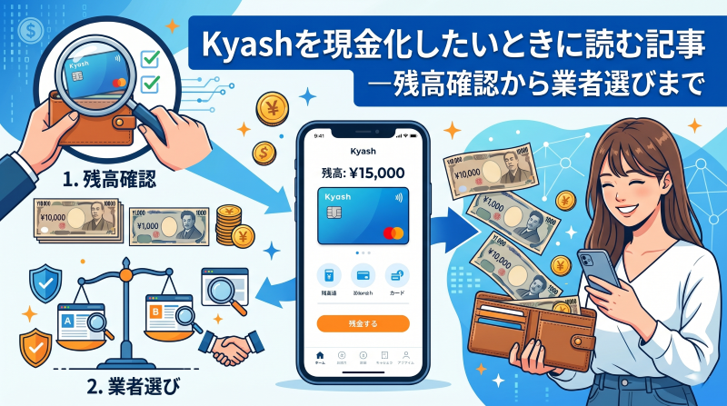 Kyashを現金化したいときに読む記事―残高確認から業者選びまで