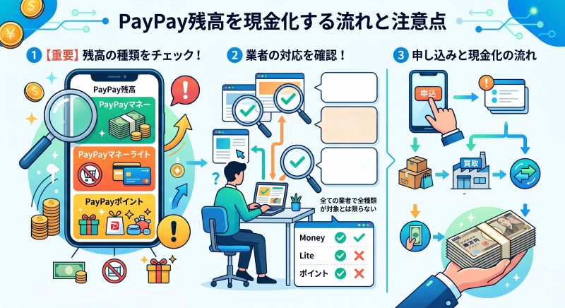 PayPay残高現金化の基本的な流れ