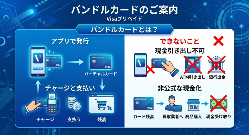 バンドルカードの現金化はできる？